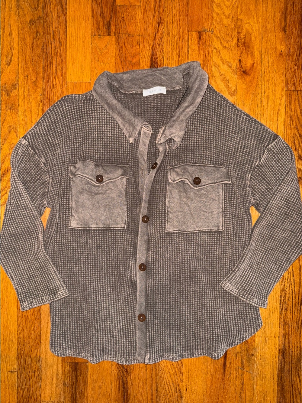 Bucketlist Waffle Shacket